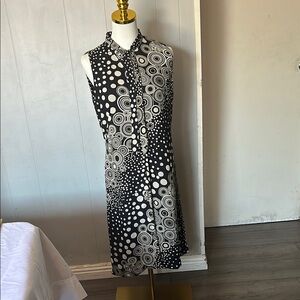 Trio New York Asymmetrical Black and White Dress